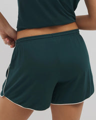 DARK SEA - Solid Piped Pajama Shorts | Soma