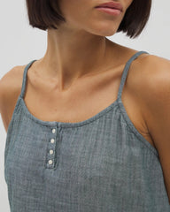 DARK SEA CROSSDYE - Cotton Gauze Pajama Cami | Soma