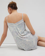 GLOBAL PAISLEY GRAND C - Chemise with Piping | Soma