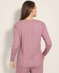 HEATHER PINOT - Long-Sleeve Pajama Henley | Soma
