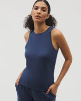 INK BLUE - Ruched Pajama Tank | Soma