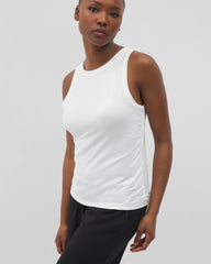 OPTIC WHITE - Ruched Pajama Tank | Soma