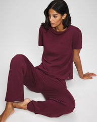 VELVET PLUM - Short-Sleeve Pocket Pajama Tee | Soma