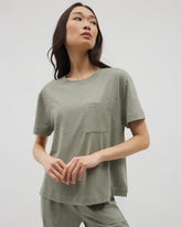 HEATHER HIGHLANDS - Short-Sleeve Pocket Pajama Tee | Soma