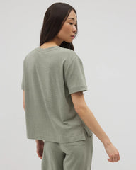 HEATHER HIGHLANDS - Short-Sleeve Pocket Pajama Tee | Soma