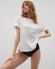OPTIC WHITE - Short-Sleeve Pocket Pajama Tee | Soma