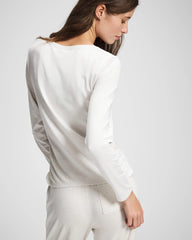 HEATHER CRYSTAL - Ruched Long Sleeve Pajama Tee | Soma