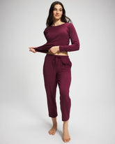 VELVET PLUM - Crop Pajama Pants | Soma