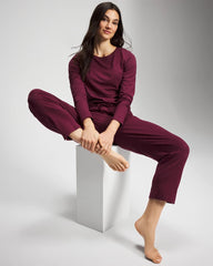VELVET PLUM - Crop Pajama Pants | Soma