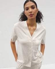 HEATHER CRYSTAL - Button-Front Pajama Tee | Soma