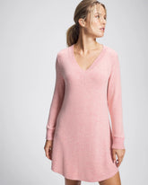 CAMEO PINK/DUSTY ROSE - Long Sleeve Sleepshirt | Soma