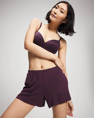 PLUM PERFECT - Lightweight Rib Knit Pajama Shorts | Soma