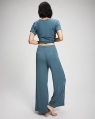 TAPESTRY - Lightweight Rib Knit Wide Leg Pajama Pants | Soma