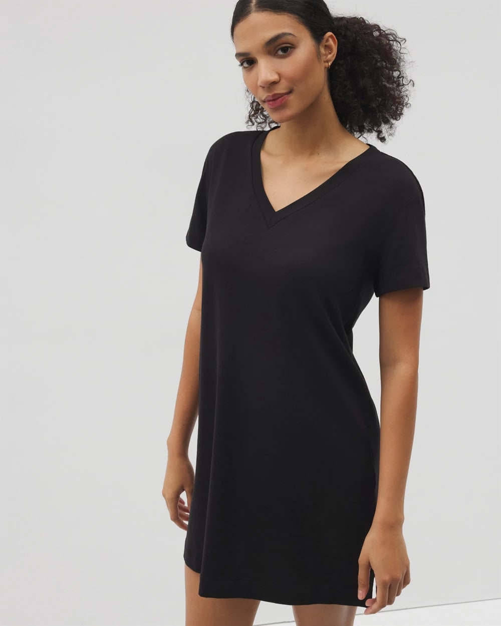 BLACK - Short-Sleeve Sleepshirt | Soma