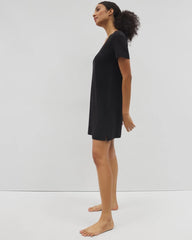 BLACK - Short-Sleeve Sleepshirt | Soma