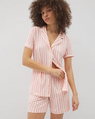 SUNNY STRIPES CHAMPAGNE - Long Pajama Shorts | Soma
