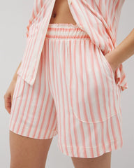 SUNNY STRIPES CHAMPAGNE - Long Pajama Shorts | Soma