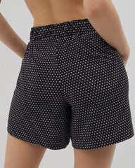 THOUGHTFUL DOT BLACK - Long Pajama Shorts | Soma