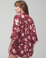 BUDDING ROMANCE VERMILL - Pajama Cardi | Soma