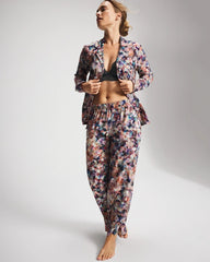 PETAL MOSAIC PETROL - Ankle Pajama Pants | Soma