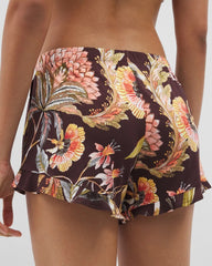 PARROT-DISO PLUME G PLUM - Ruffle Pajama Shorts | Soma