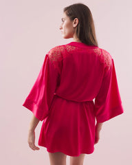 PERFECT PINK - Silk Short Robe | Soma