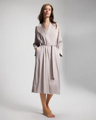 GRAY GLASS - Lace Long Robe | Soma