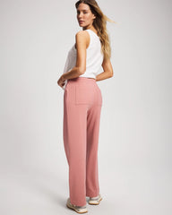 CINDER ROSE - Essential Terry Straight Leg Pants | Soma