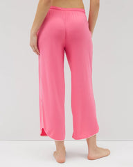 CAMELLIA ROSE - Solid Piped Crop Pajama Pant | Soma