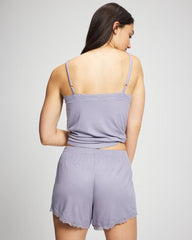 LAVENDER CLOUD - Pointelle Pajama Short | Soma