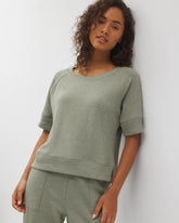 HEATHER HIGHLANDS - Cotton Terry Dolman Top | Soma
