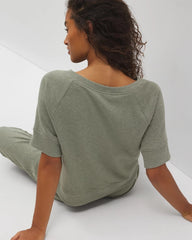 HEATHER HIGHLANDS - Cotton Terry Dolman Top | Soma