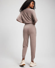 HEATHER FAWN - Premier Knit Sweater Jogger | Soma