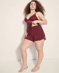 VERMILLION - Lace Trim Pajama Shorts | Soma