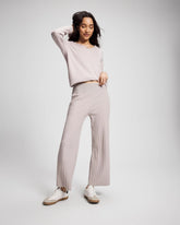 GRAY GLASS - Premier Knit Rib Straight Leg Pant | Soma
