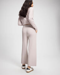 GRAY GLASS - Premier Knit Rib Straight Leg Pant | Soma