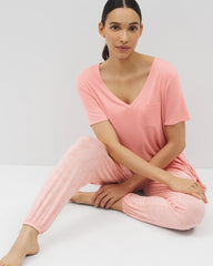 PALOMA GLOW - Short Sleeve Pajama Tunic Tee | Soma