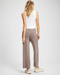 HEATHER FAWN - Premier Knit Sweater Wide Leg Pant | Soma