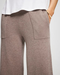 HEATHER FAWN - Premier Knit Sweater Wide Leg Pant | Soma