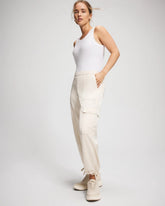 PARCHMENT - Satin Relaxed Cargo Pant | Soma