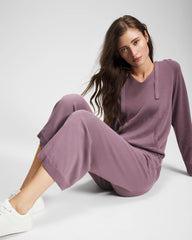 PURPLE FLINT - Cotton Sweater Crop Pant | Soma
