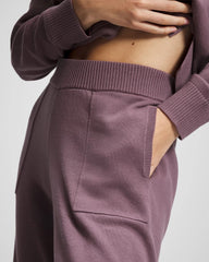 PURPLE FLINT - Cotton Sweater Crop Pant | Soma