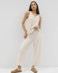 PARCHMENT - Crinkle Knit Wide Leg Pant | Soma