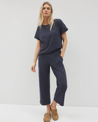 HEATHER ECLIPSE - Wide Leg Crop Pant | Soma