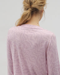 CANT BE TAMED LILAC - Long-Sleeve V-Neck Pajama Top | Soma