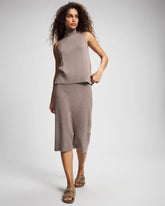 HEATHER FAWN - Premier Knit Sweater Midi Skirt | Soma