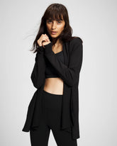 BLACK - Ultrasoft Fleece Cardigan | Soma