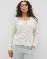 SALT MIST - Cotton Open Stitch Hoodie | Soma