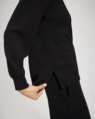 BLACK - Modern Modal Crewneck Sweatshirt | Soma