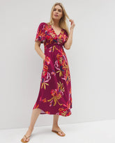 SUNRISE FLORA RED BEAUTY - Pamilla Midi Bra Dress | Soma